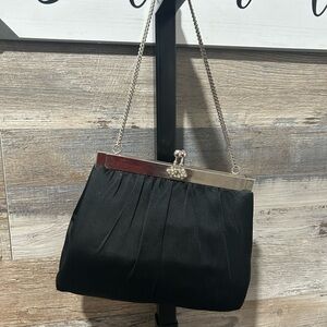 Elegant Vintage HL Black Evening Mini Handbag